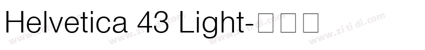 Helvetica 43 Light字体转换